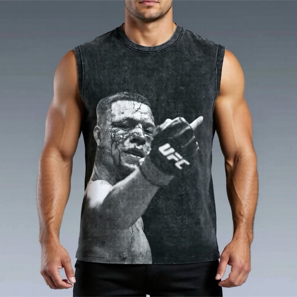 Teesace Mens Nate Diaz Muscle Shirt - Picture 1 of 6